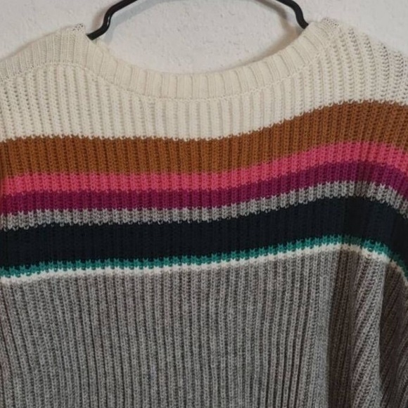 Anthropologie Sophie Ribbed Sweater grey size small retails $130 - Picture 7 of 13